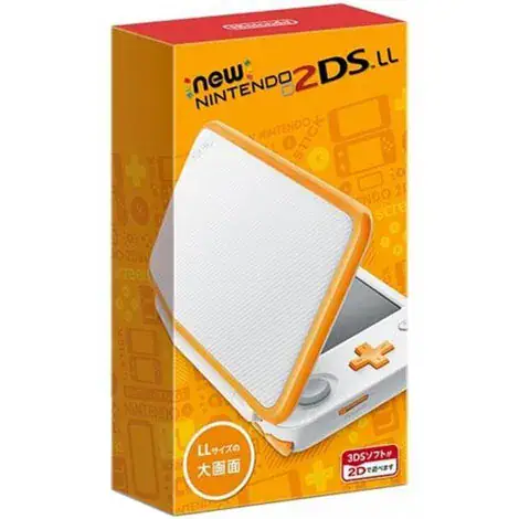 Newニンテンドー2DSLL本体 ホワイト×オレンジJANSOAAAの商品画像