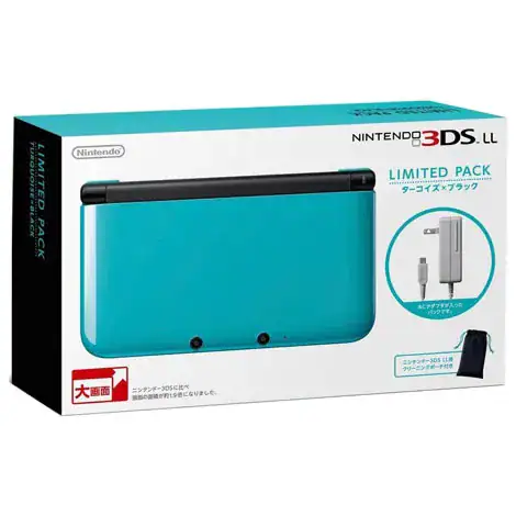 ニンテンドー3DSLL本体 リミテッドパック ターコイズXブラック SPRSBNAFの商品画像