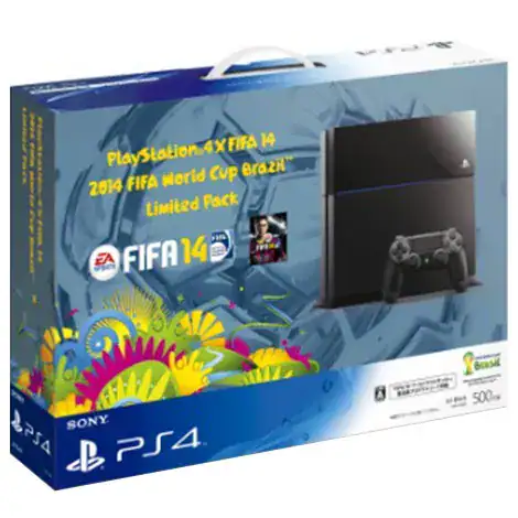 ソニー・インタラクティブエンタテインメント PlayStation 4×FIFA 14 2014 FIFA World Cup Brazil Limited Pack 500GB CUHJ-10002の商品画像