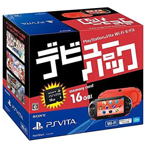 PlayStation Vita本体 Wi-Fiモデル レッド/ブラック デビューパック PCHJ-10024の商品画像