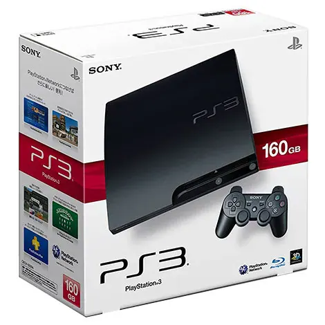 プレイステーション3 PlayStation3 HDD160GB チャコール・ブラック(CECH-3000A)の商品画像
